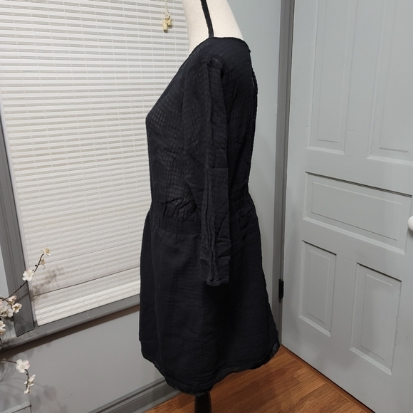 ✨ ASOS Women's Window Pane Mini Dress Black - Picture 4 of 5